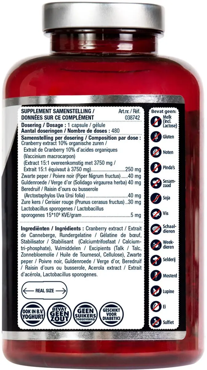 Lucovitaal Cranberry X-tra 960 capsules