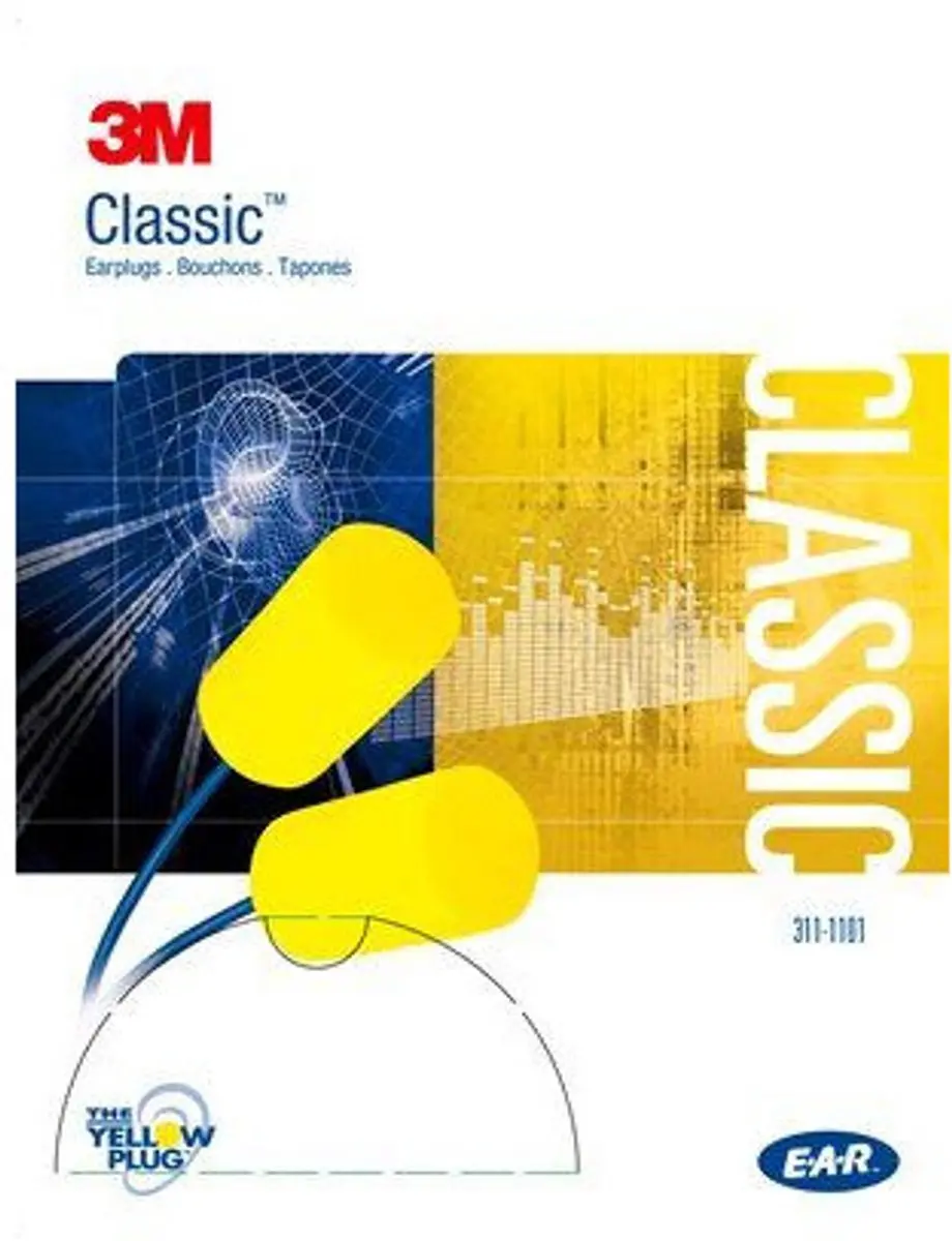 3M E-A-R Classic Oordoppen 29dB - Geel - 200 Paar