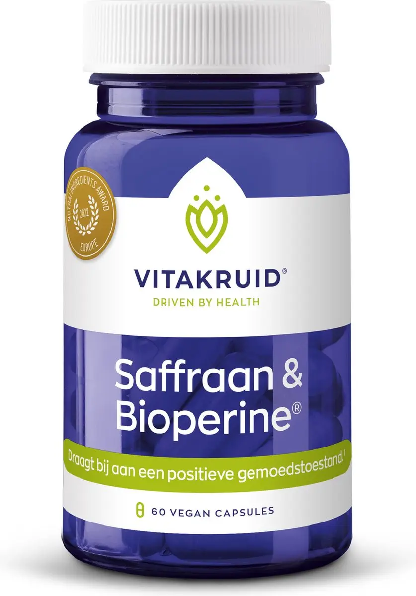 Vitakruid Saffraan & Bioperine 60 Vegancapsules