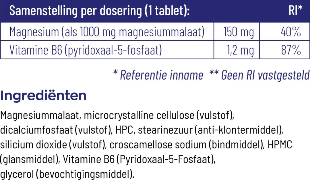 Vitakruid Magnesium 150 Malaat 90 Tabletten