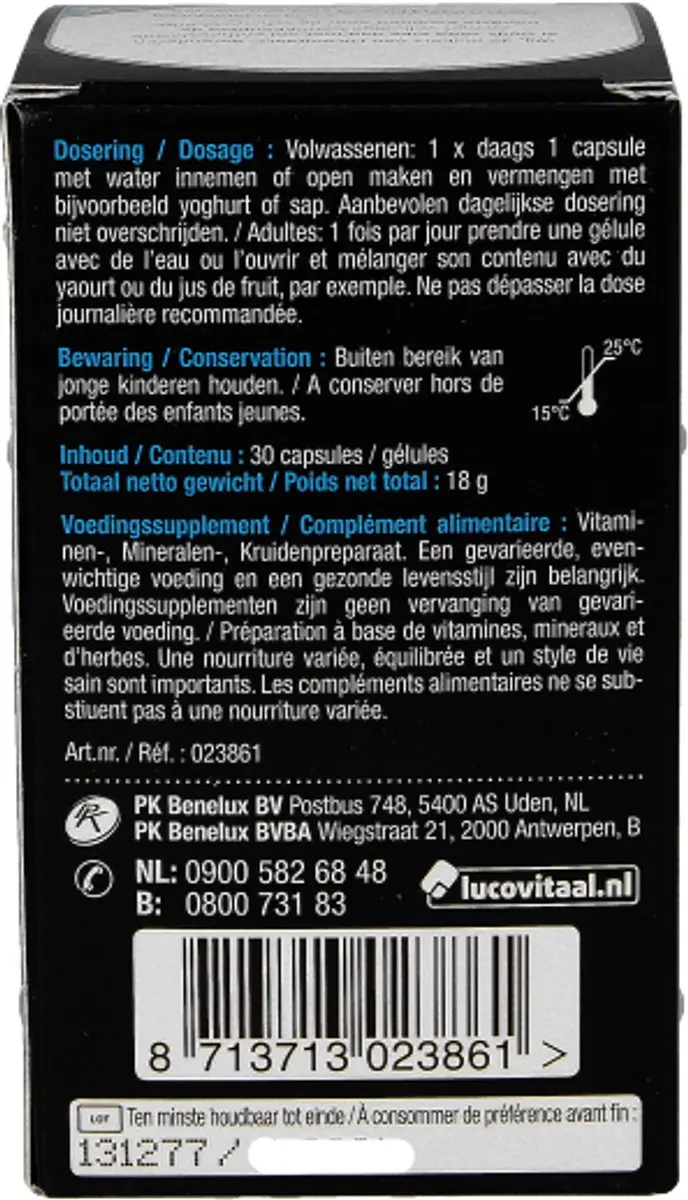 Lucovitaal Bloeddruk Capsules - 30 Stuks