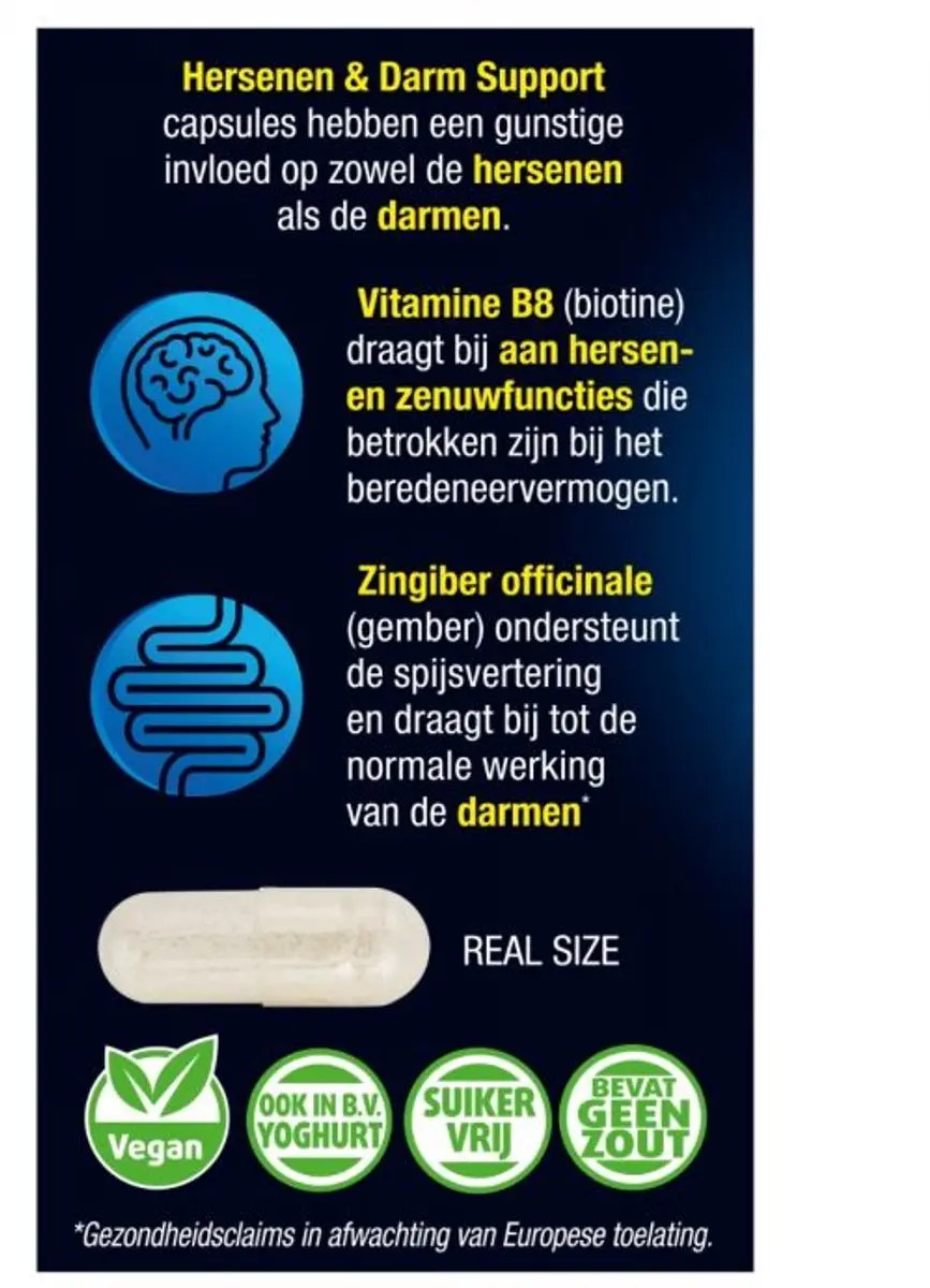 Lucovitaal Hersenen & Darm Support Bioticomel 30 Capsules
