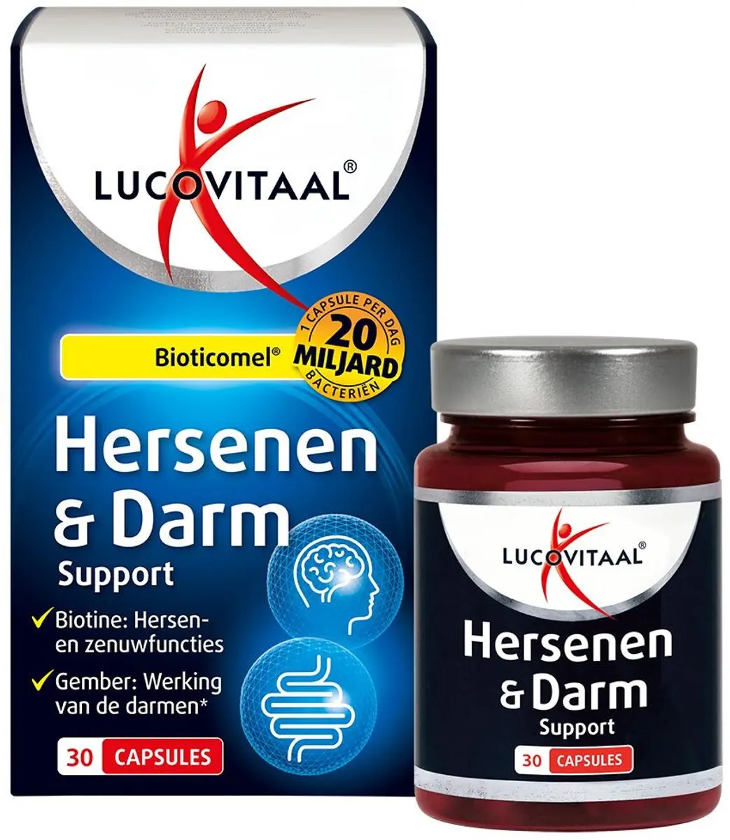 Lucovitaal Hersenen & Darm Support Bioticomel 30 Capsules