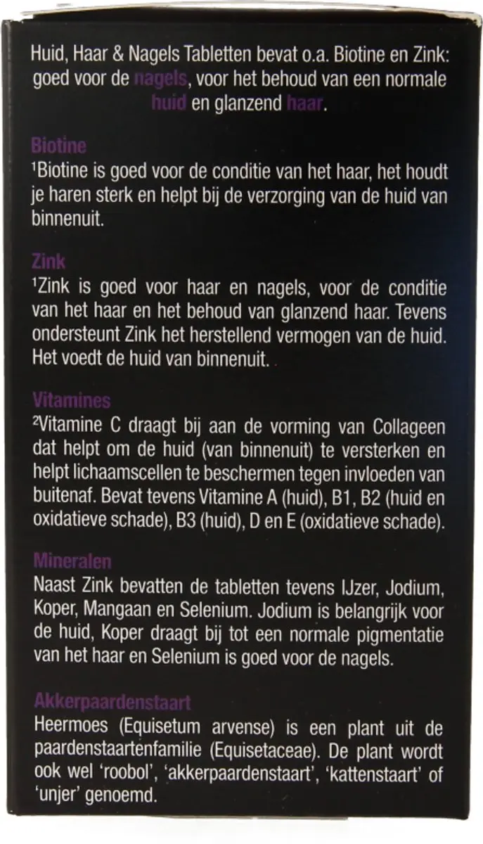 Lucovitaal Huid Haar Nagels Biotine 60 Tabletten