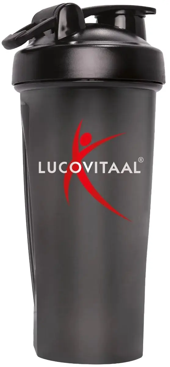 Lucovitaal Shakebeker Classic 600ml - Zwart