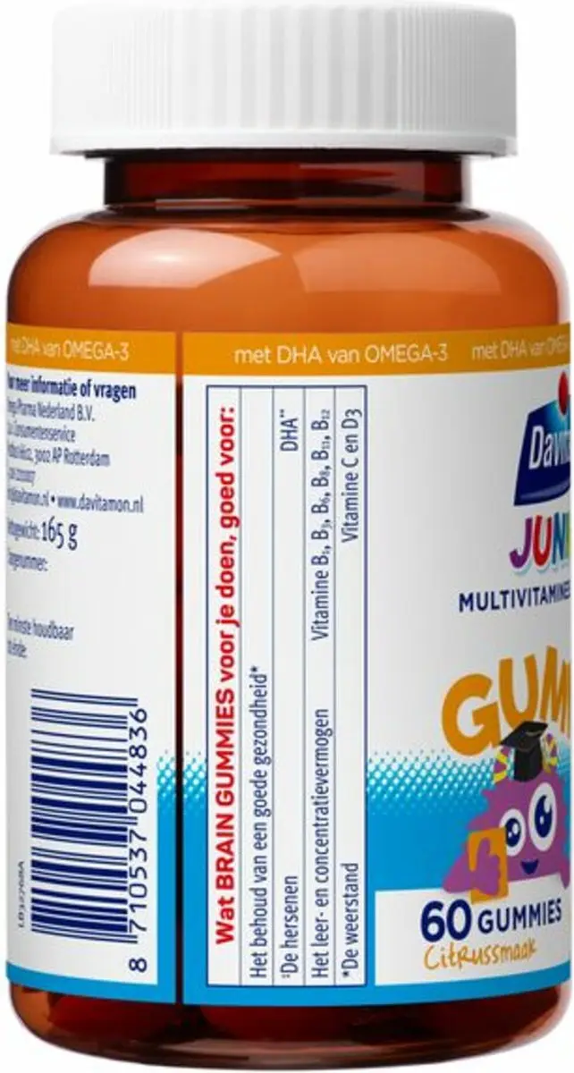 Davitamon Junior 3+ Brain Gummies - 60 Stuks