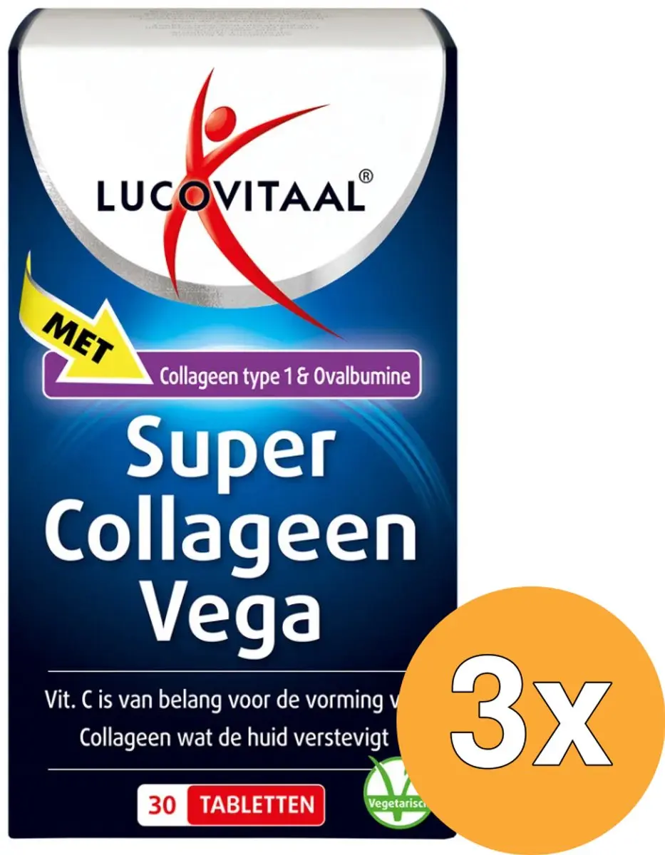 Lucovitaal Super Collageen Vega 30 tabletten