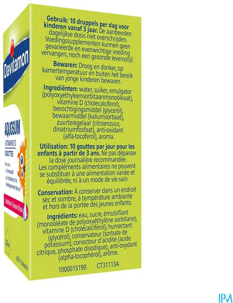 Davitamon Aquosum Vitamine D 75ml
