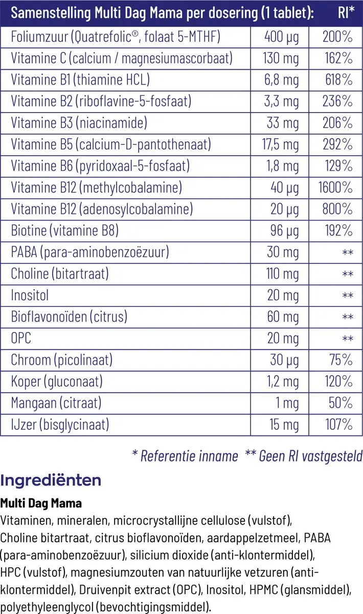 VitaKruid Multi Mama Capsules - 270 Stuks