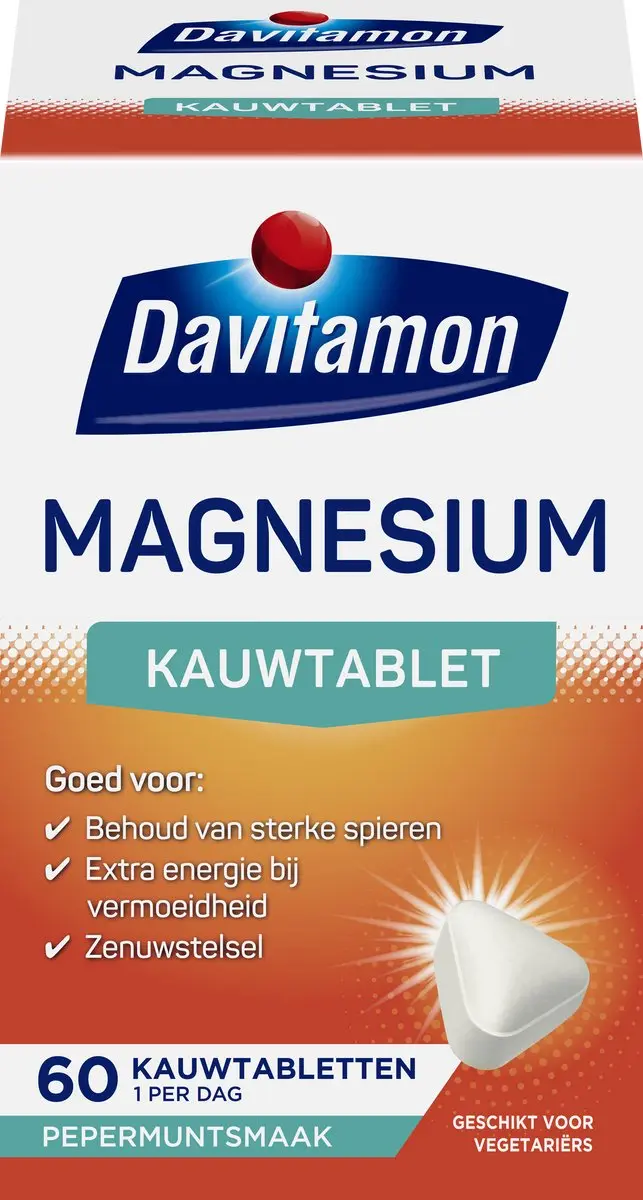 Davitamon Magnesium Kauwtabletten 60 Stuks