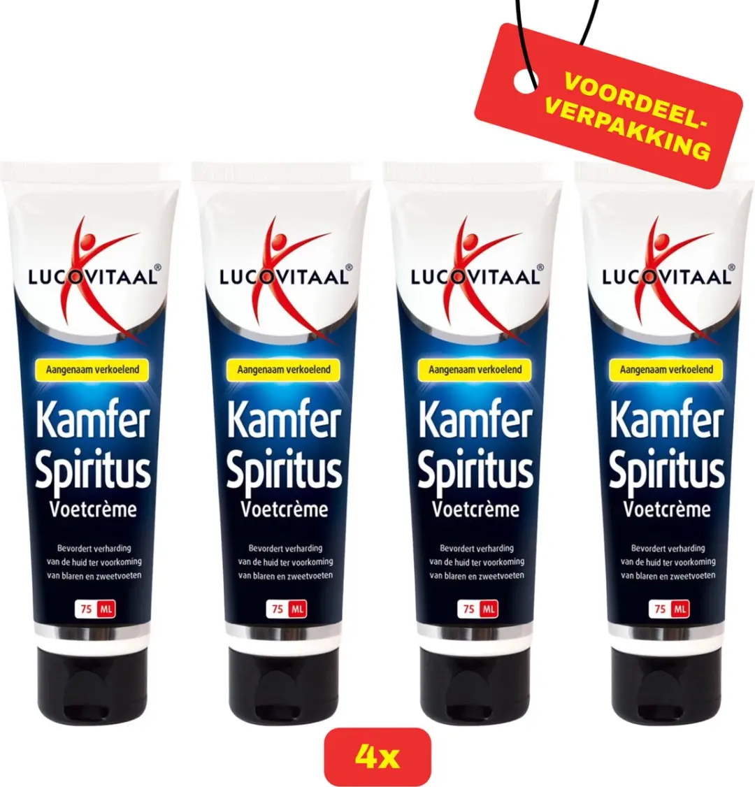 Lucovitaal Voetcrème Kamfer Spiritus 75ml