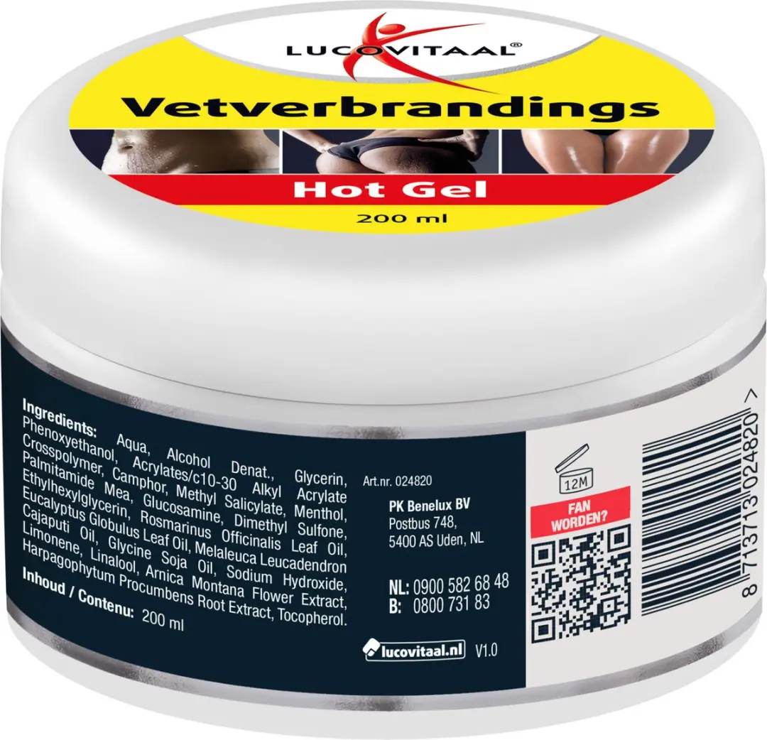 Lucovitaal Vetverbrandings Hot Gel 200ml