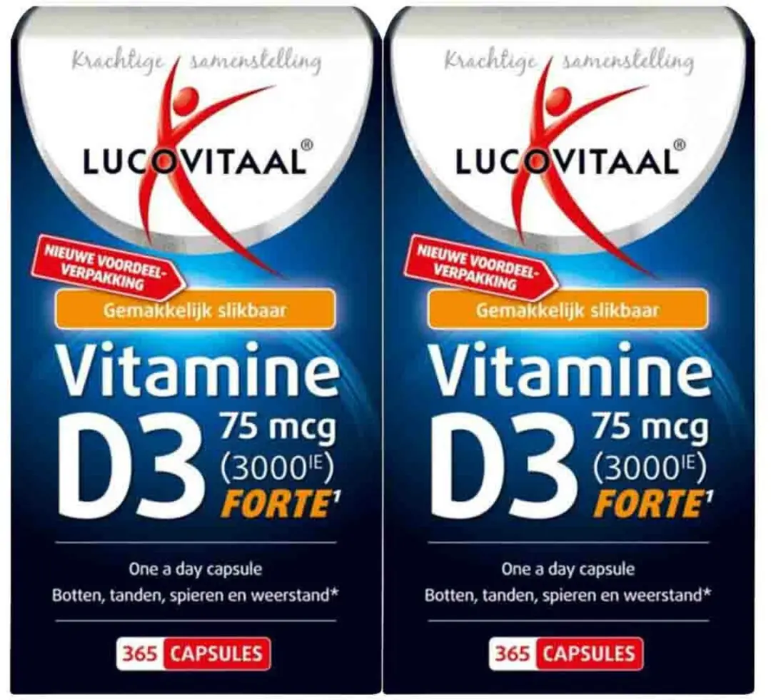 Lucovitaal Vitamine D3 Forte 75mcg - 730 capsules (2x365)