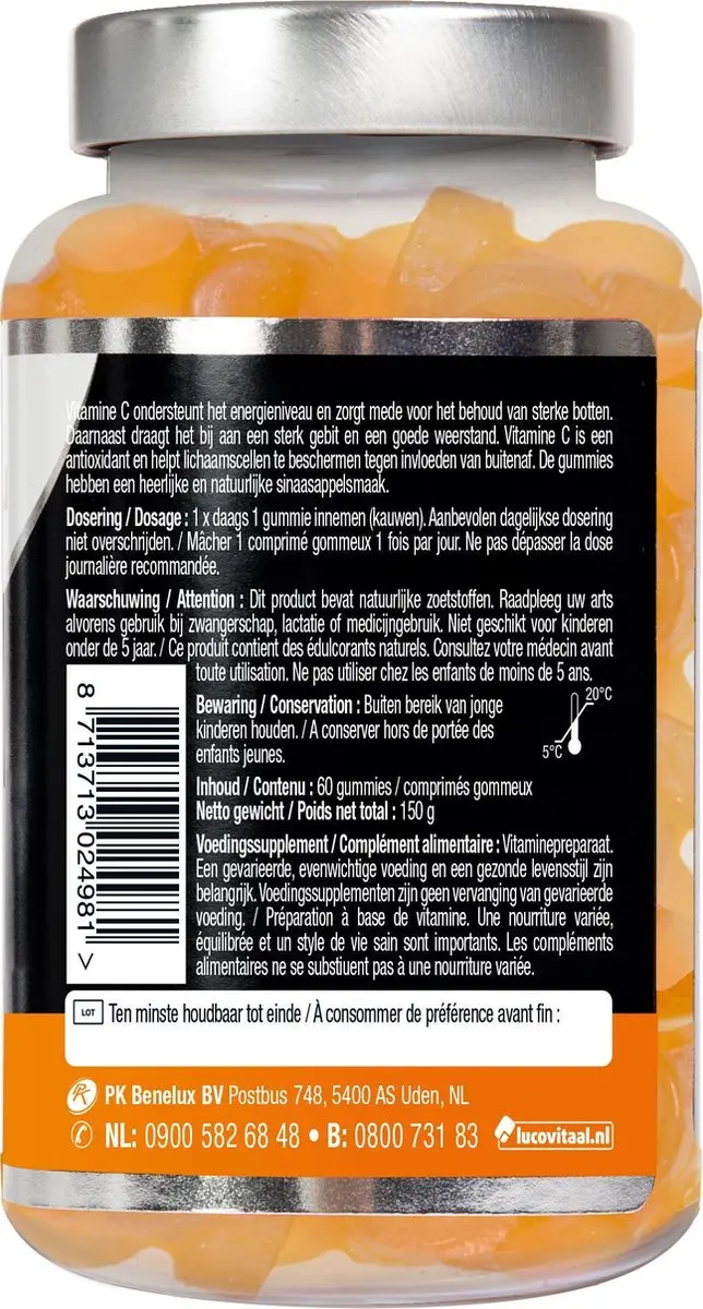 Lucovitaal Vitamine C Gummies 60 Stuks