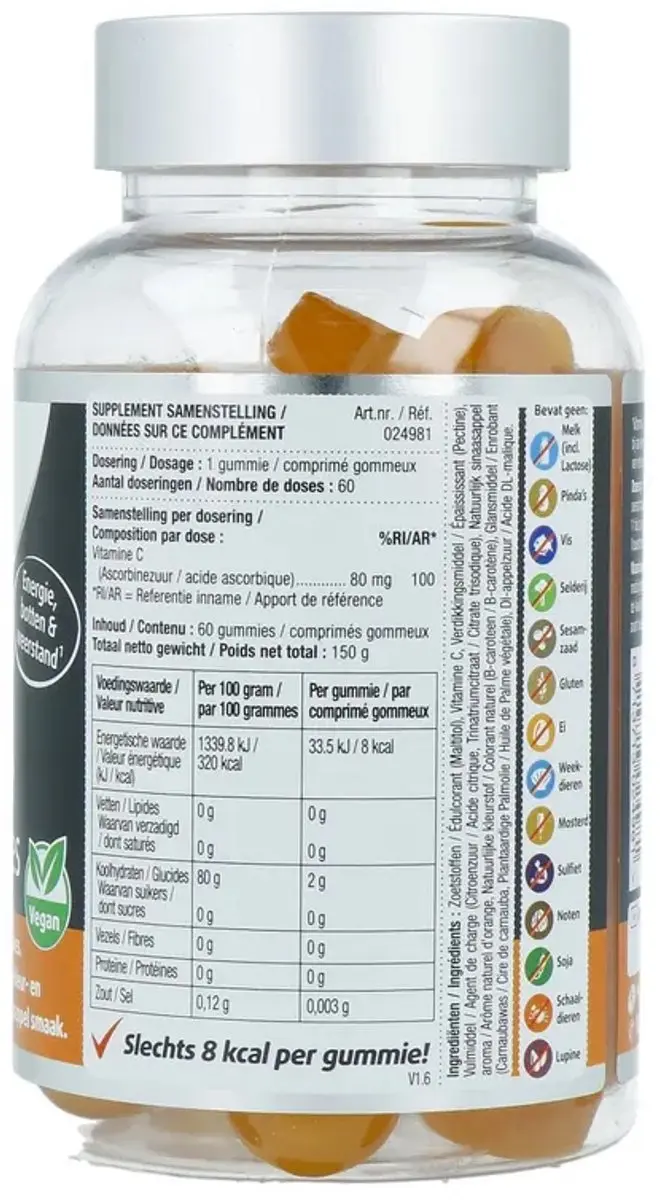 Lucovitaal Vitamine C Gummies 60 Stuks