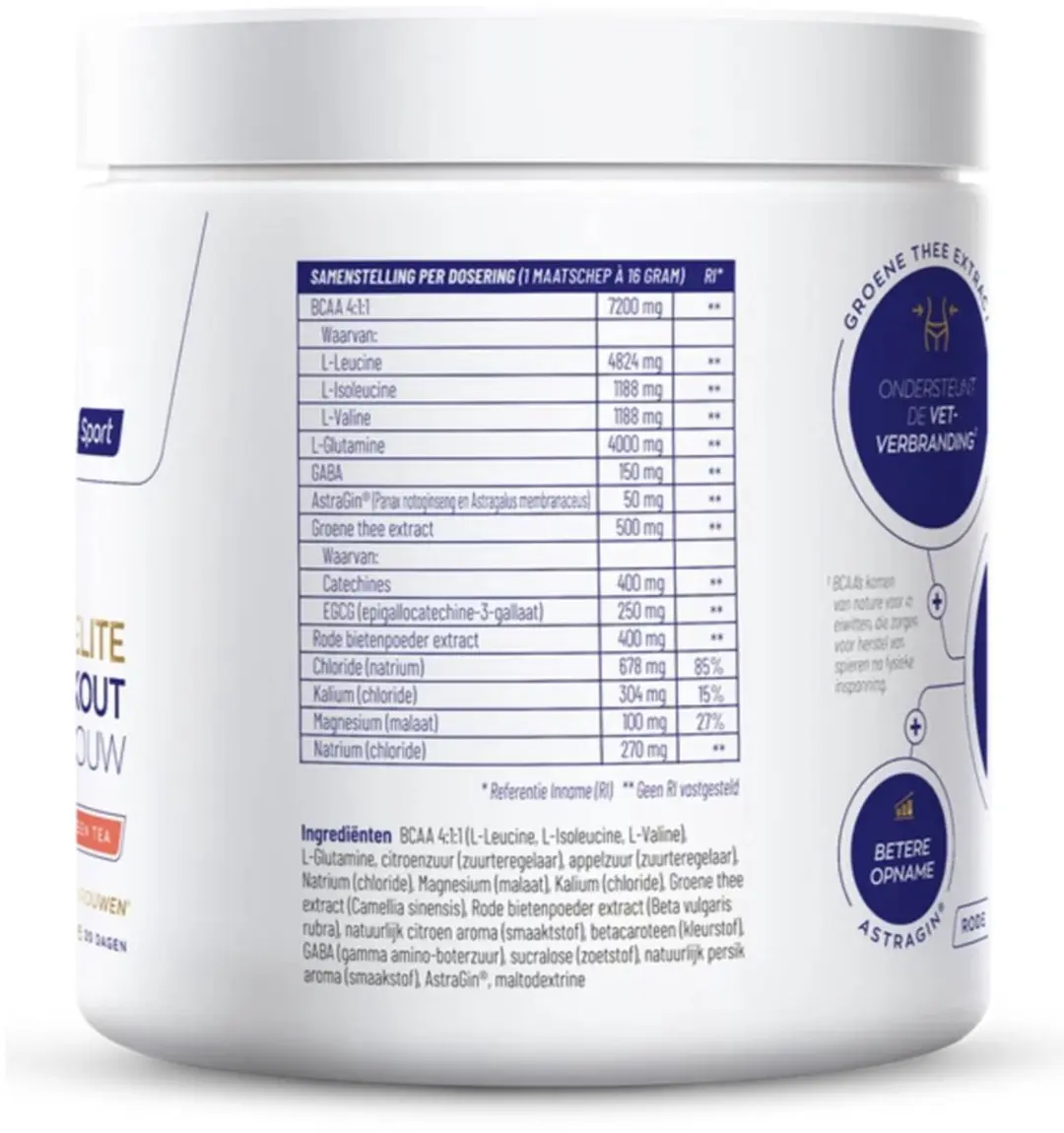 Vitakruid Post Workout Elite Vrouw 325g