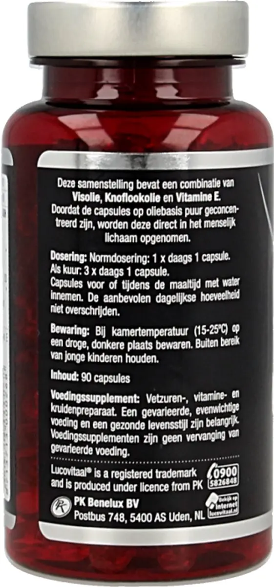 Lucovitaal Visolie & Knoflook 90 Capsules