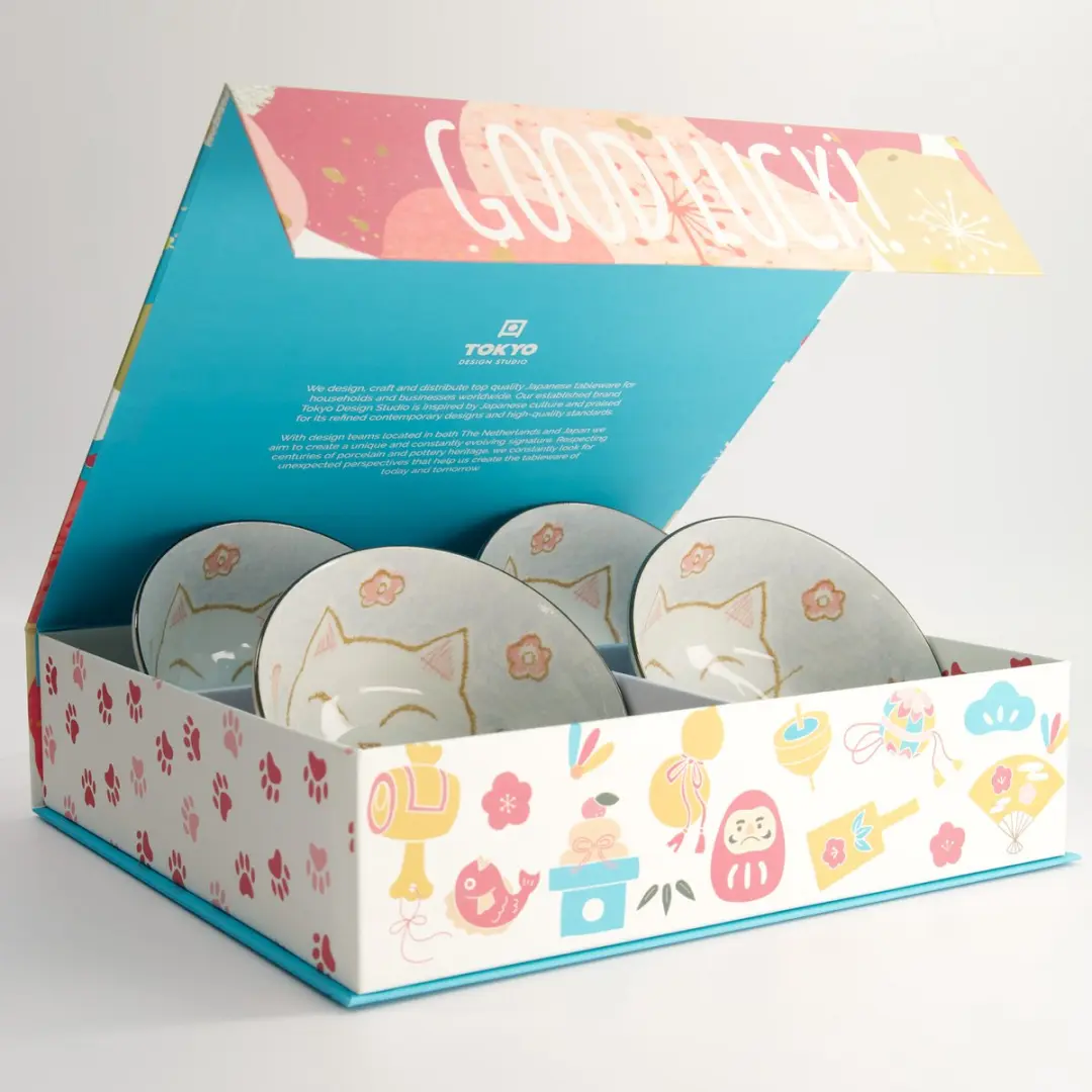 Tokyo Design Studio Mixed Bowls Luckycat