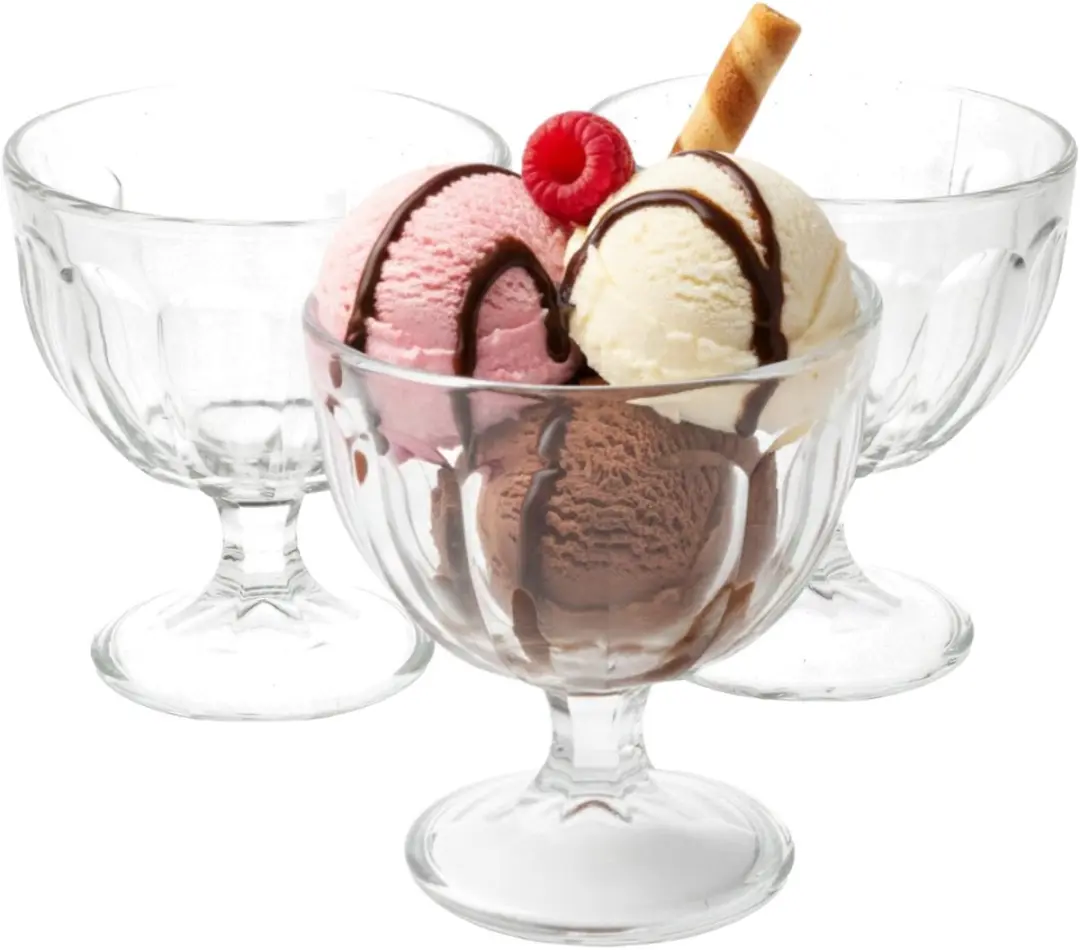 Excellent Houseware Dessertschaaltjes 425ml - 6 Stuks - Transparant
