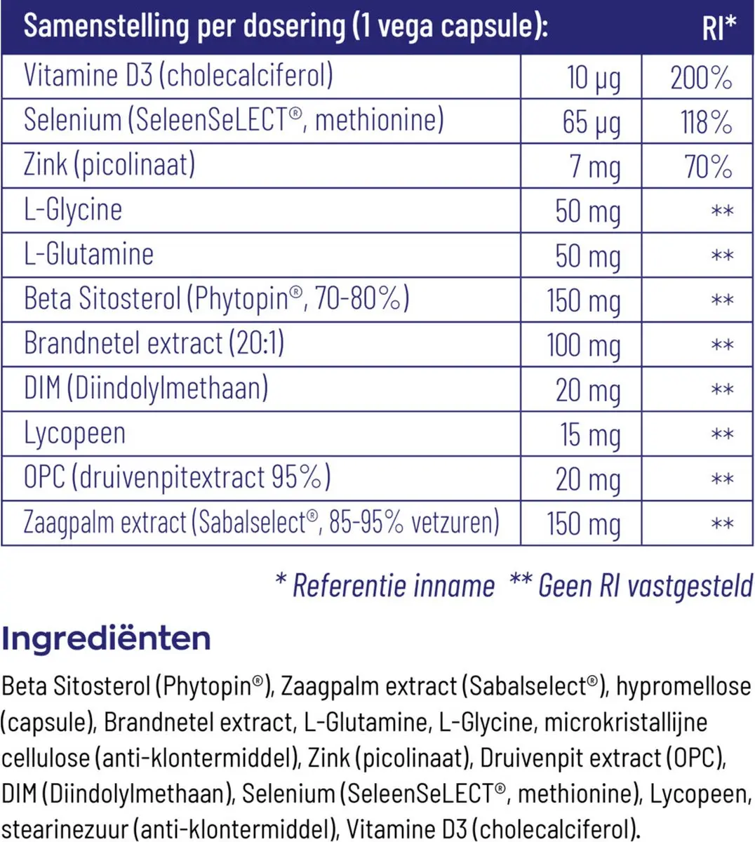 Vitakruid Prostaatformule - 60 Vcaps