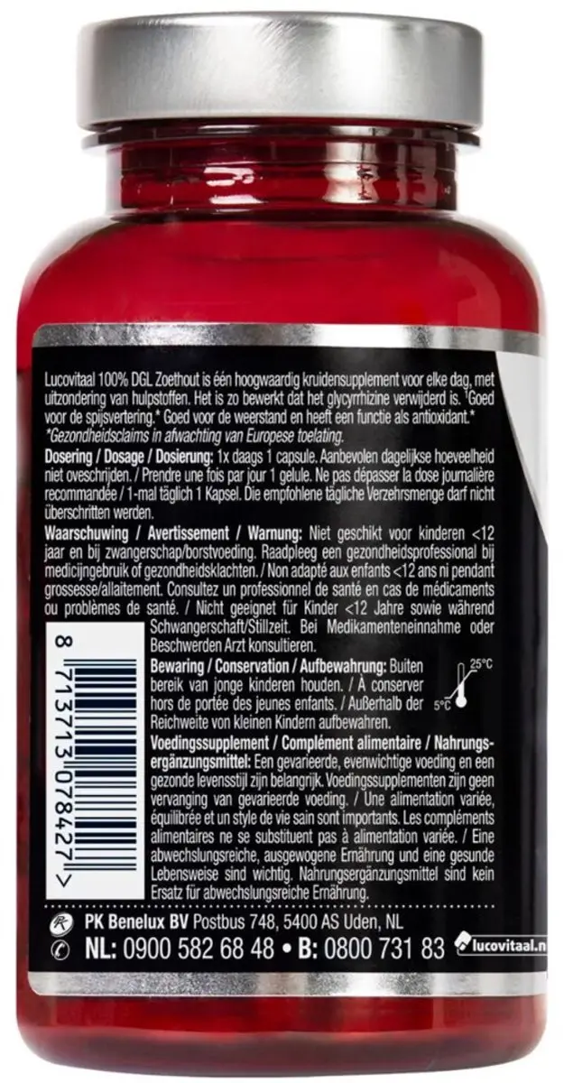 Lucovitaal Zoethout DGL 60 Capsules