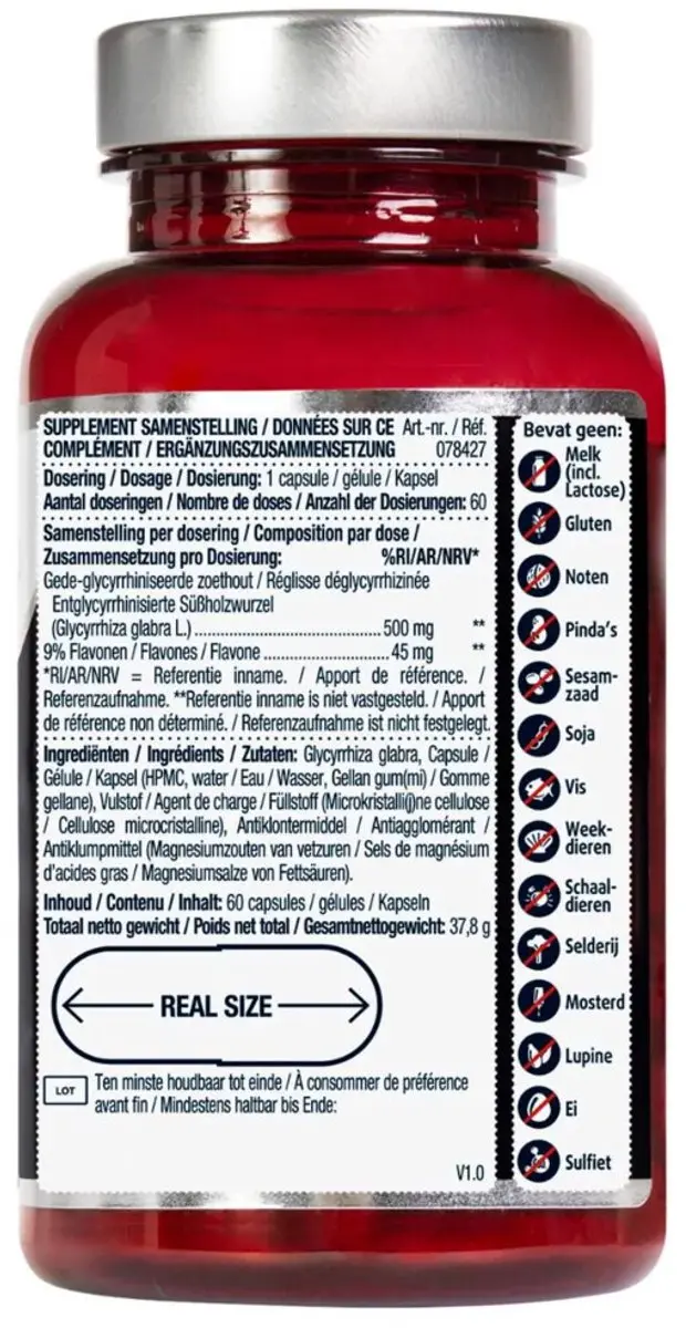 Lucovitaal Zoethout DGL 60 Capsules