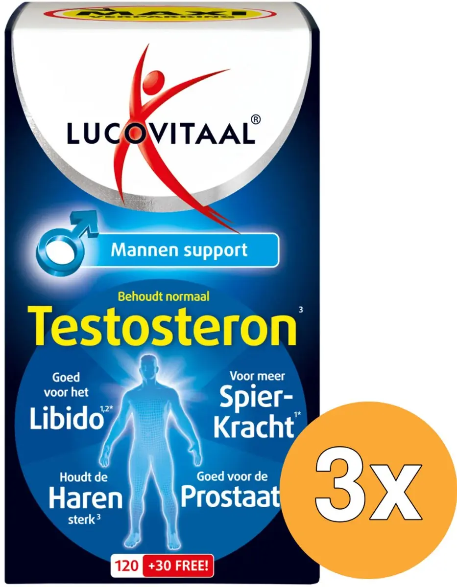 Lucovitaal Testosteron Mannen Support 150 tabletten