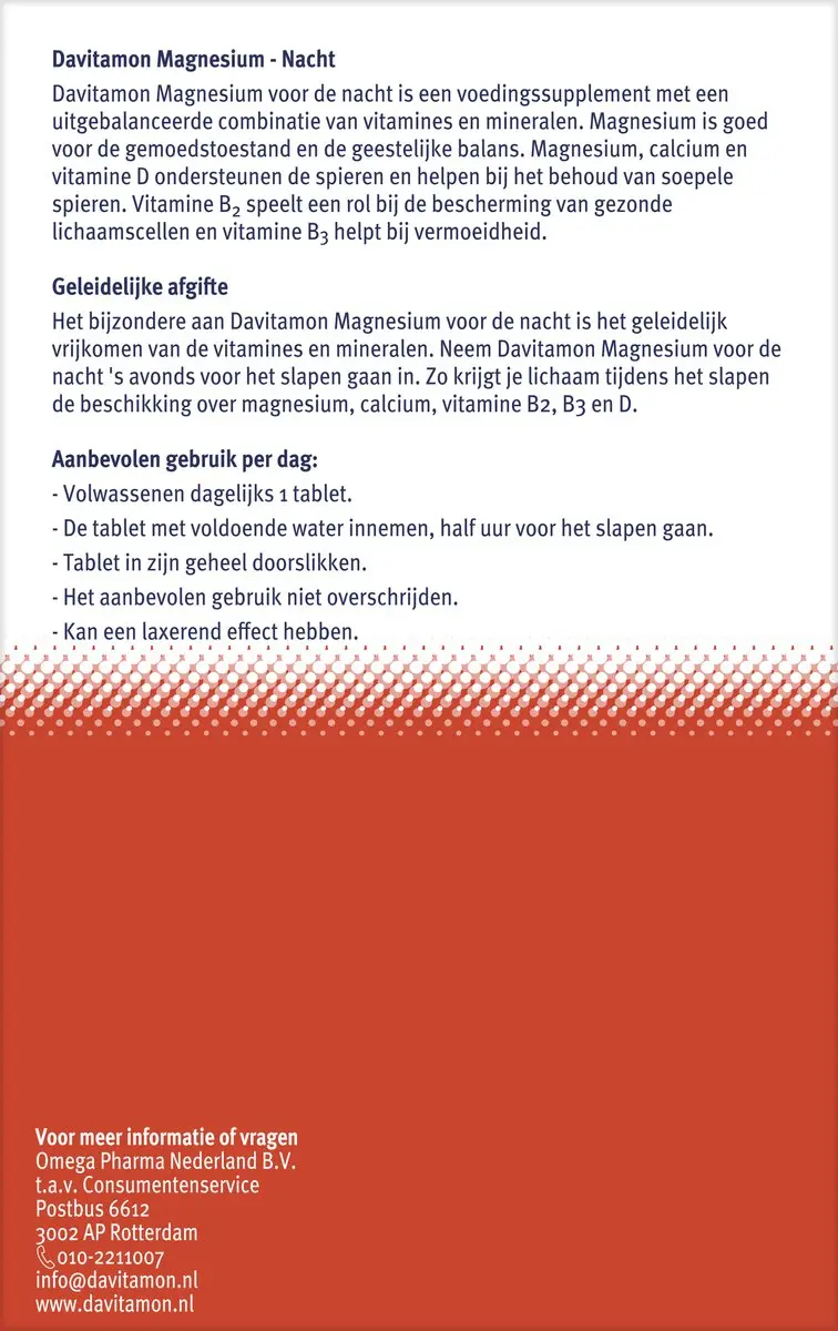 Davitamon Magnesium Tabletten 30 Stuks