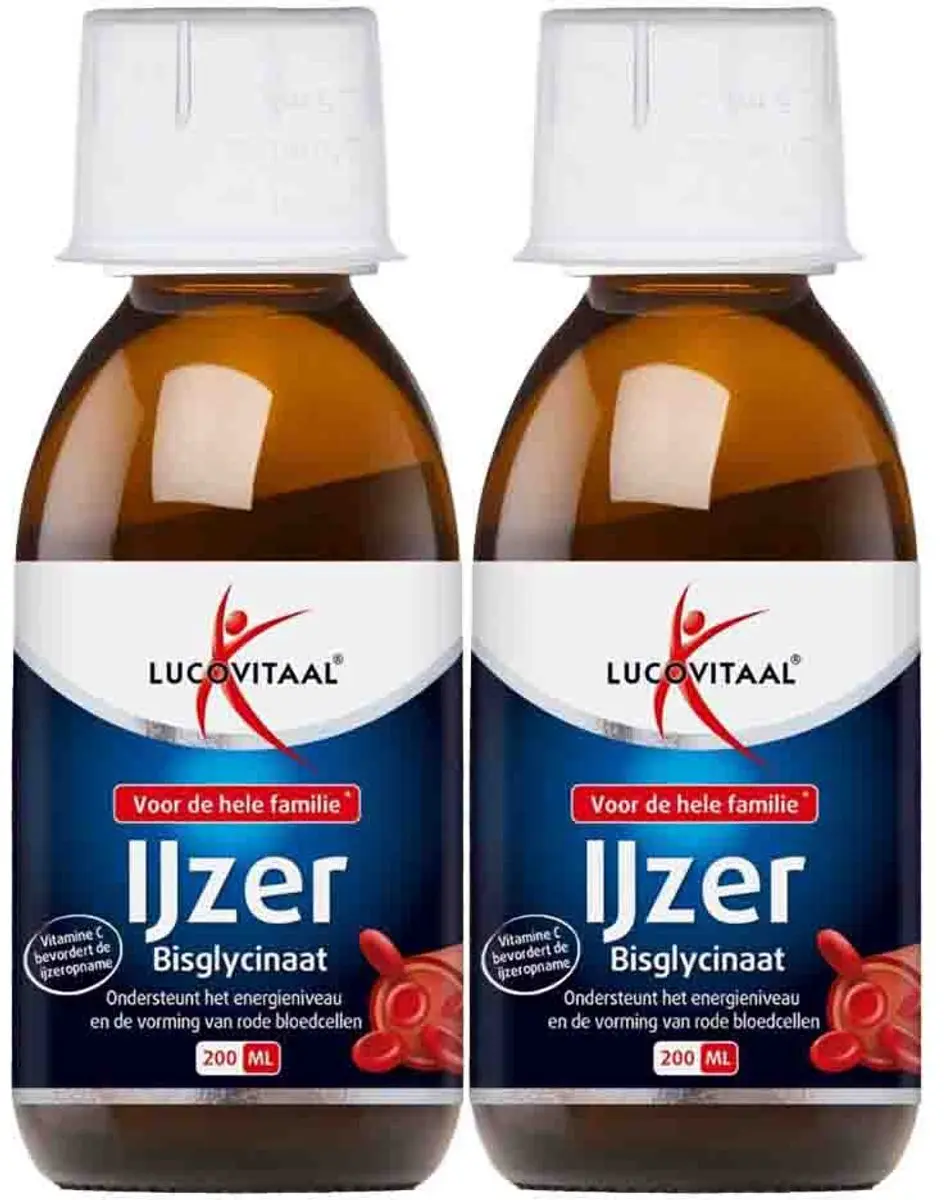 Lucovitaal IJzer Bisglycinaat 2x200ml