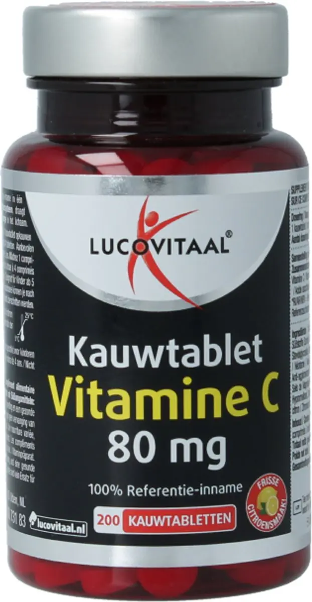 Lucovitaal Vitamine C 80mcg Kauwtablet - 200 Stuks