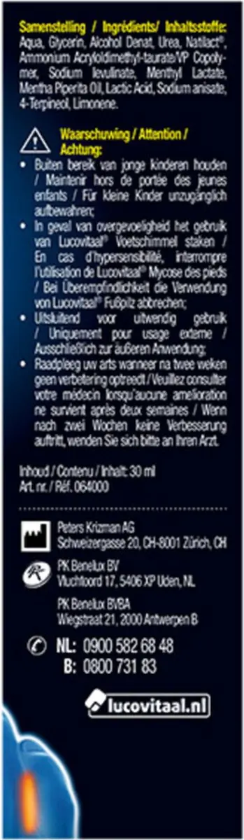 Lucovitaal Voetschimmel Gel 30ml