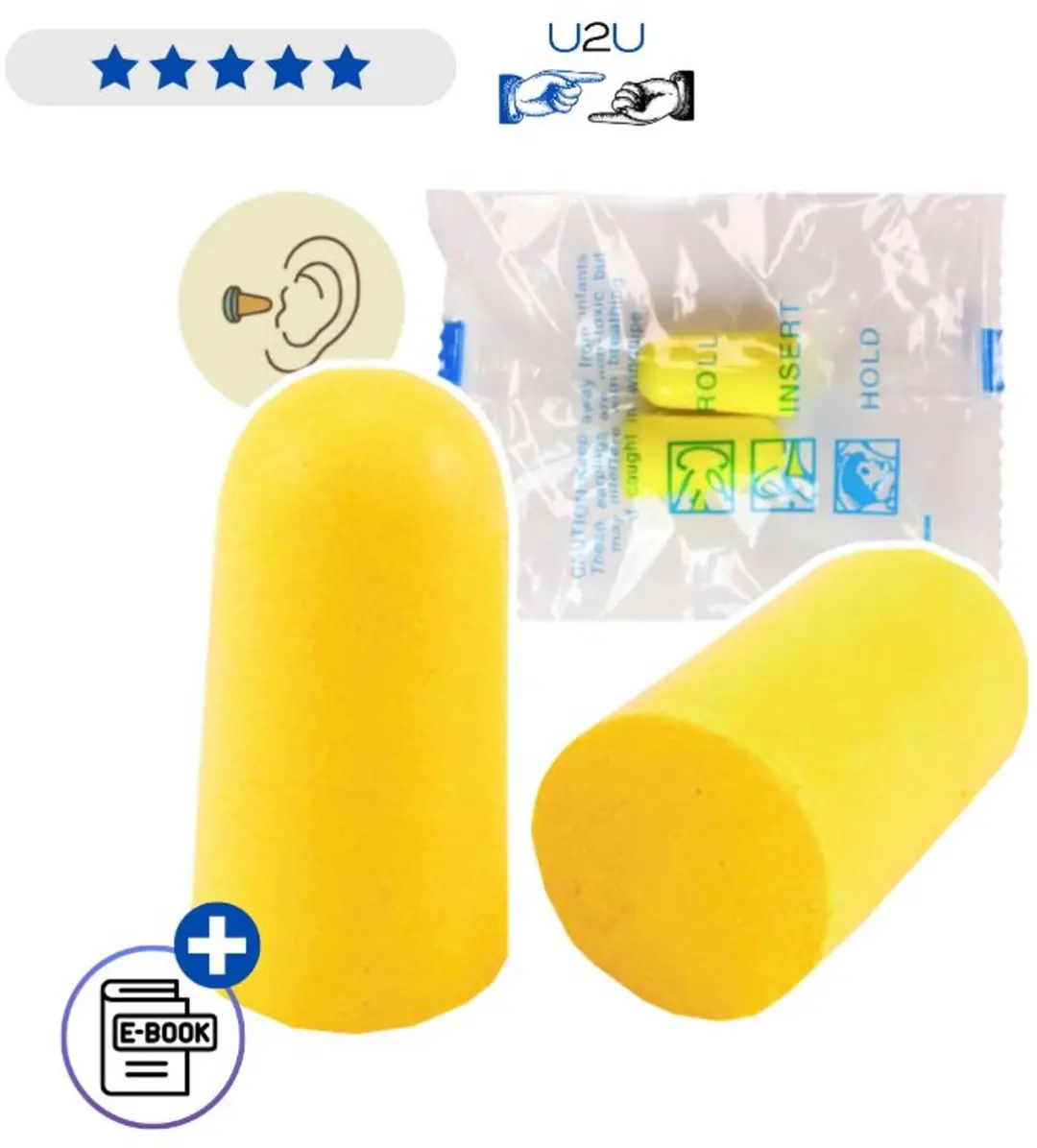 Lean Toys Oordoppen Geluidsdempend Geel