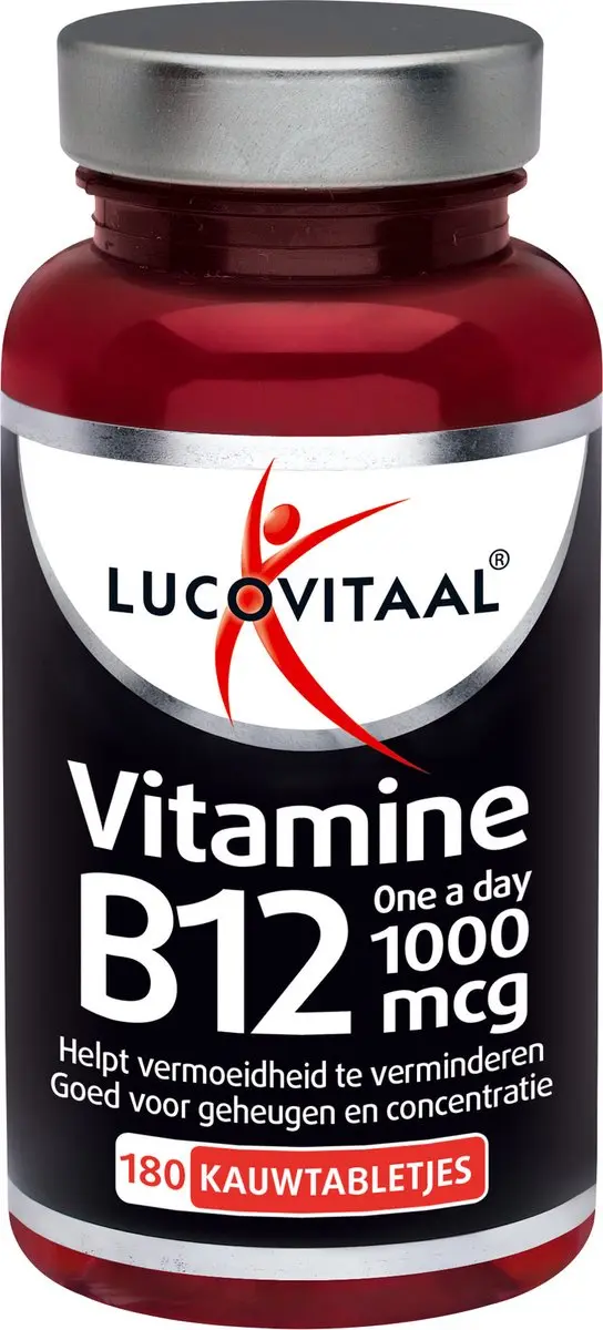 Lucovitaal Vitamine B12 1000mcg Kauwtabletten - 180 Stuks