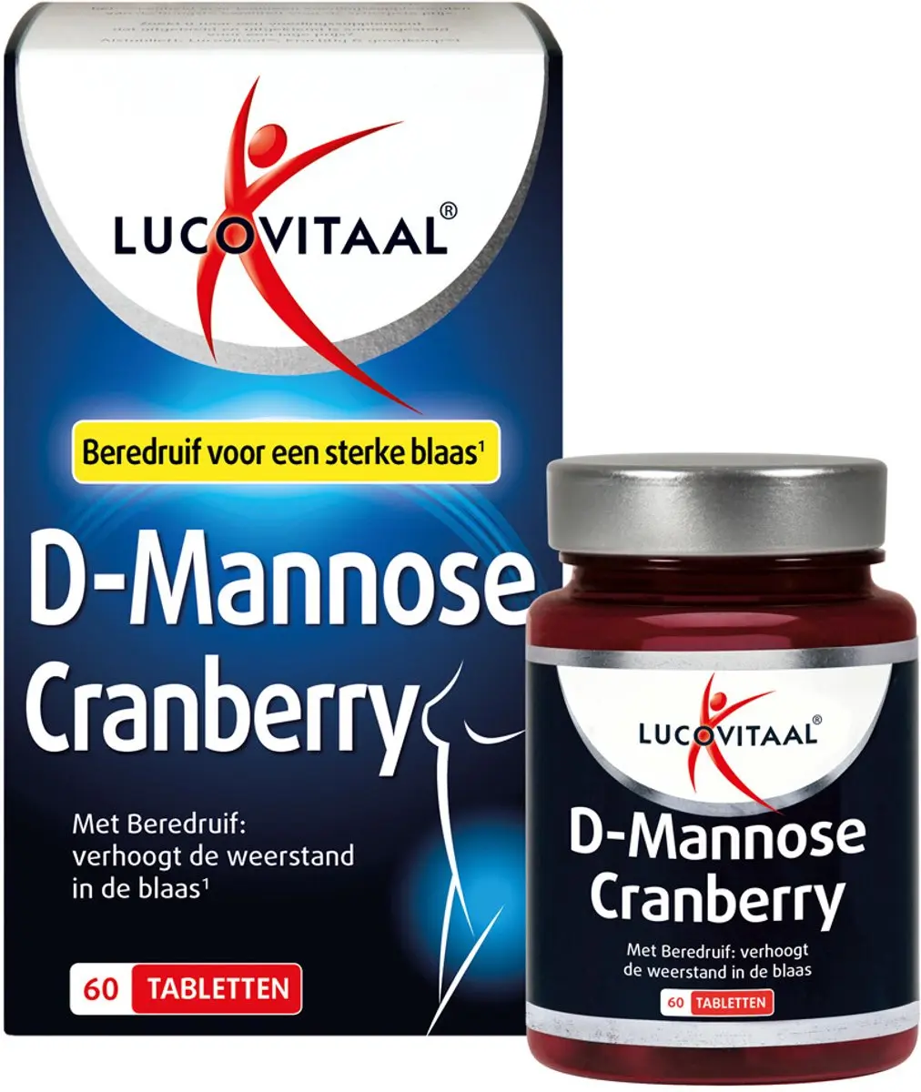 Lucovitaal D-Mannose Cranberry 180 tabletten - 3x60