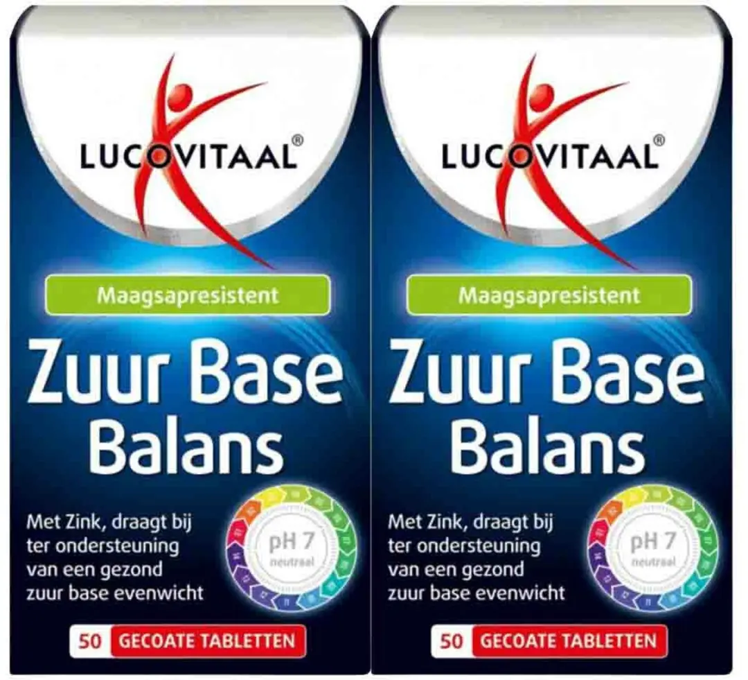 Lucovitaal Zuur Base - 100 tabletten (2x50)