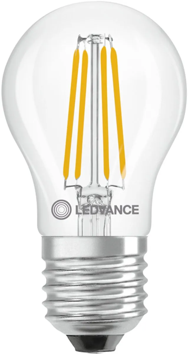 LEDVANCE P45 Filament E27 3.4W 470lm - Warm wit - Dimbaar