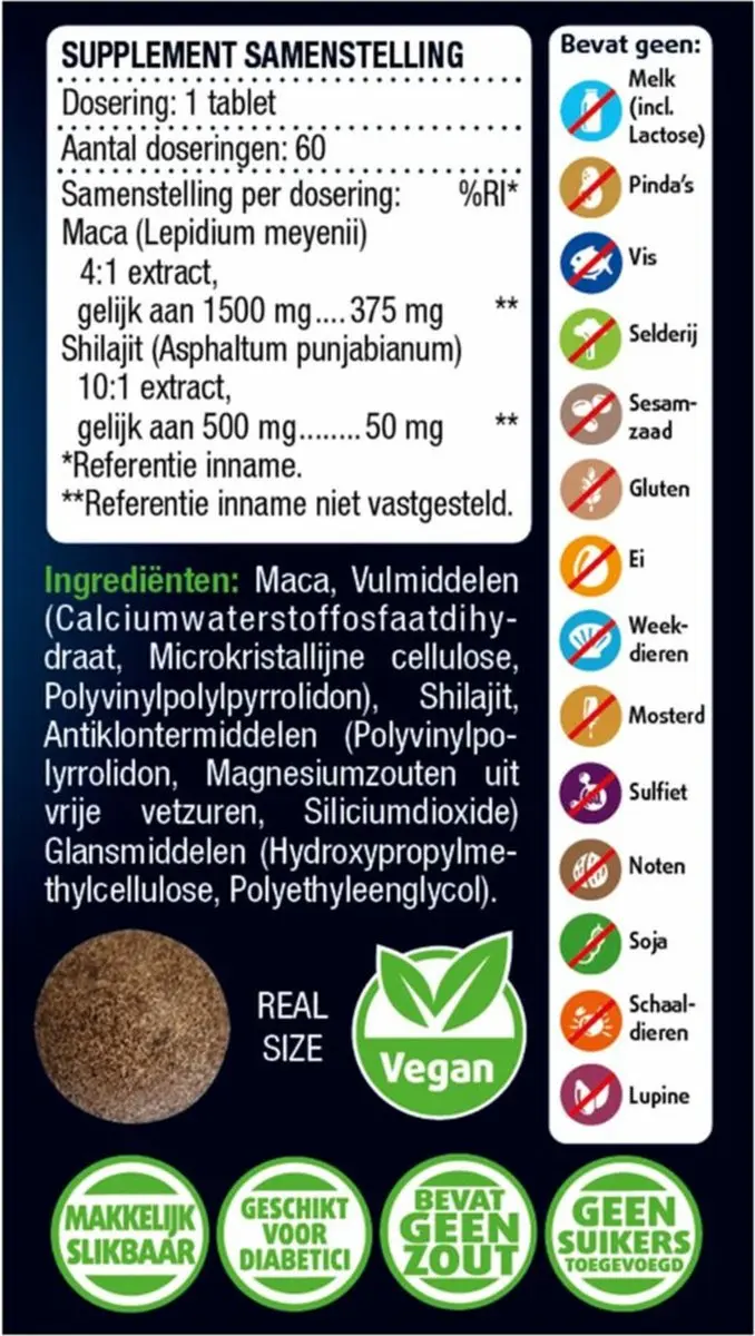 Lucovitaal Maca & Shilajit 60 Tabletten