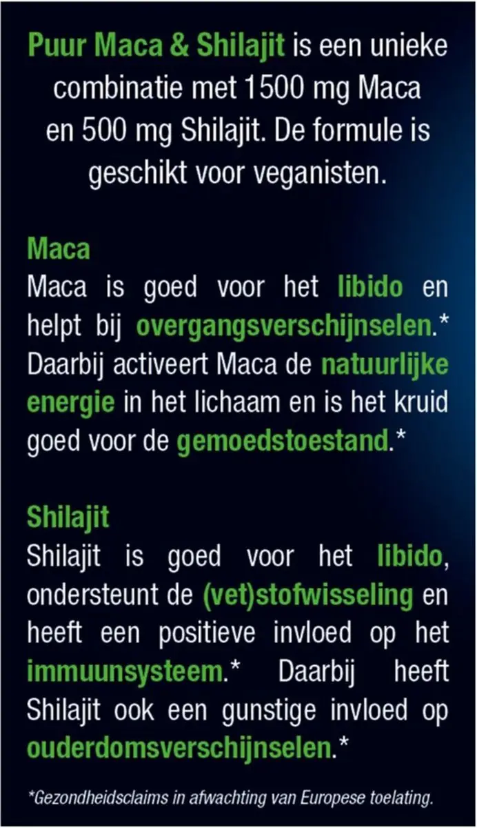 Lucovitaal Maca & Shilajit 60 Tabletten