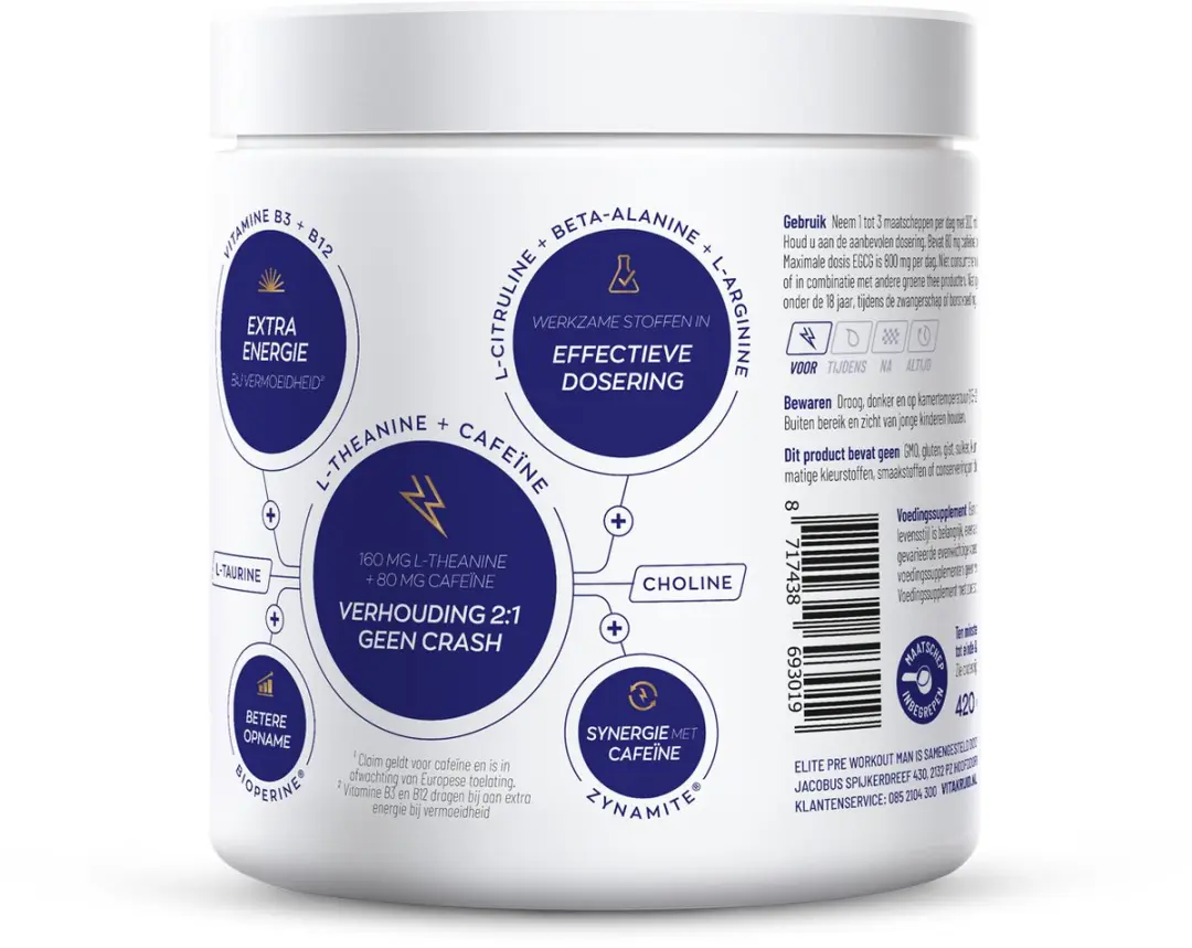 Vitakruid Elite Pre Workout Man 420g