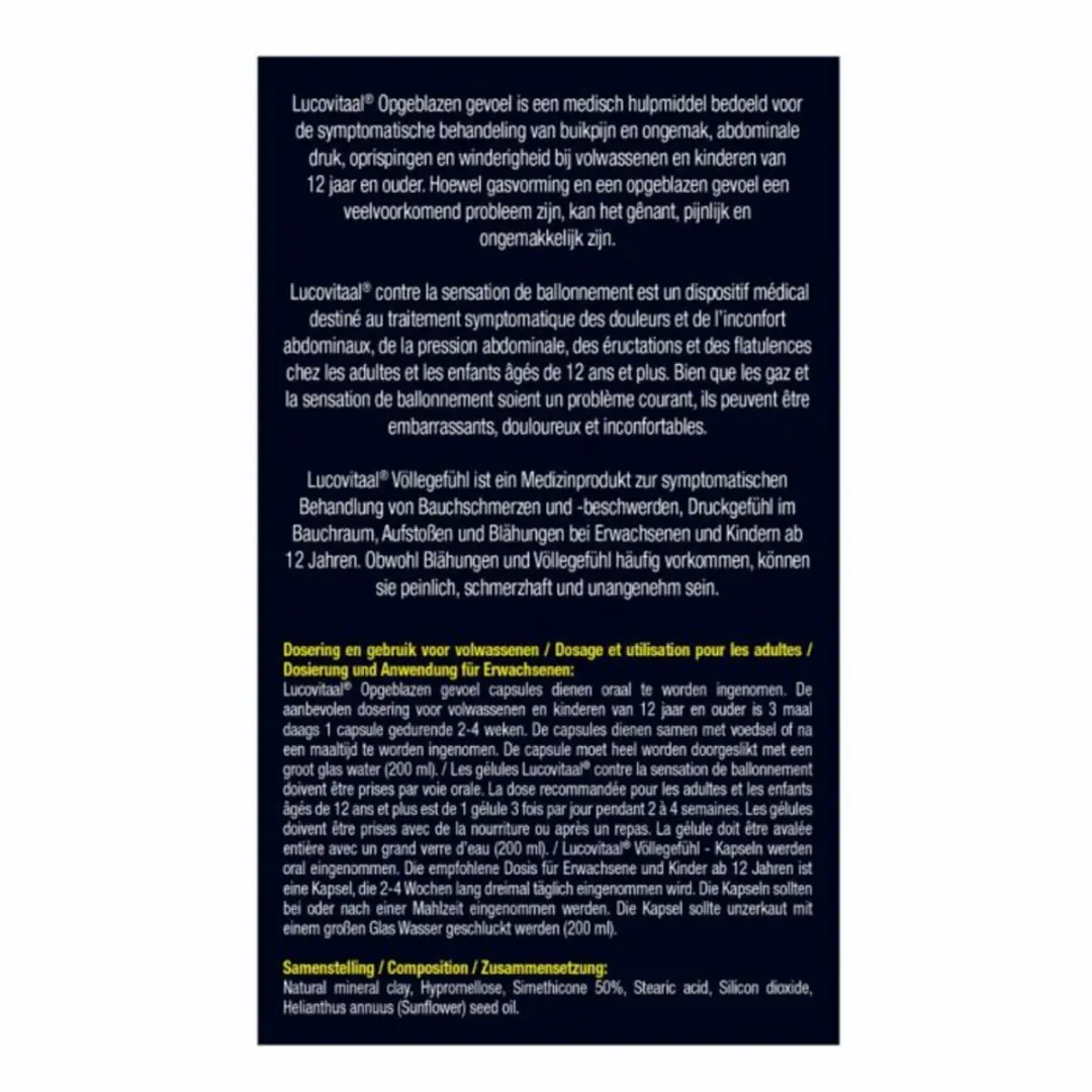 Lucovitaal Opgeblazen Gevoel 90 Capsules