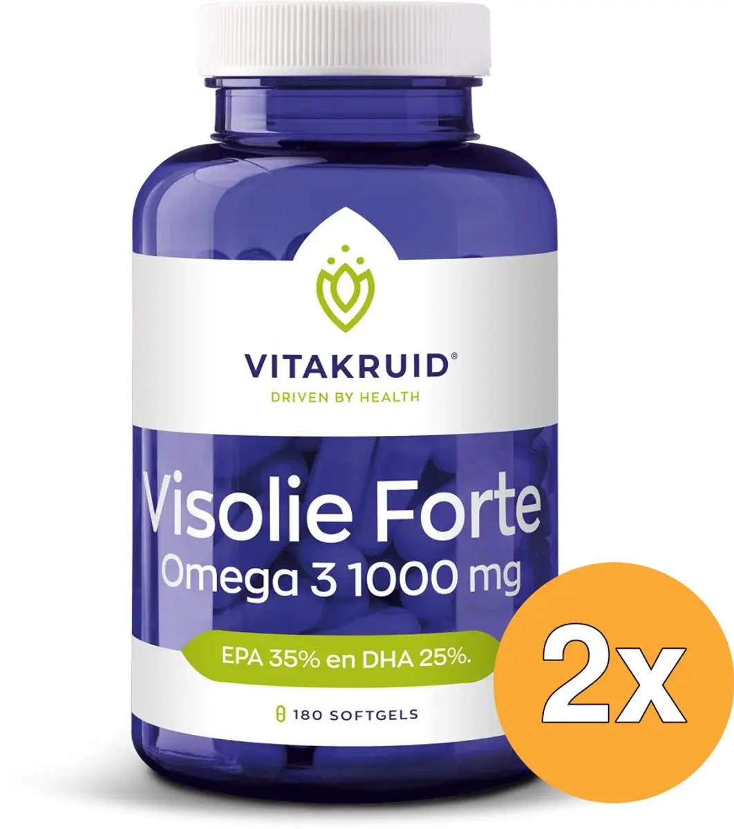 Vitakruid Visolie Forte 360g - 2x180 Softgels