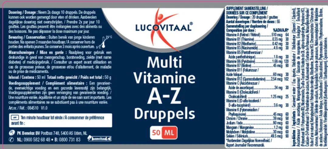 Lucovitaal Multi A-Z Druppels 50ml