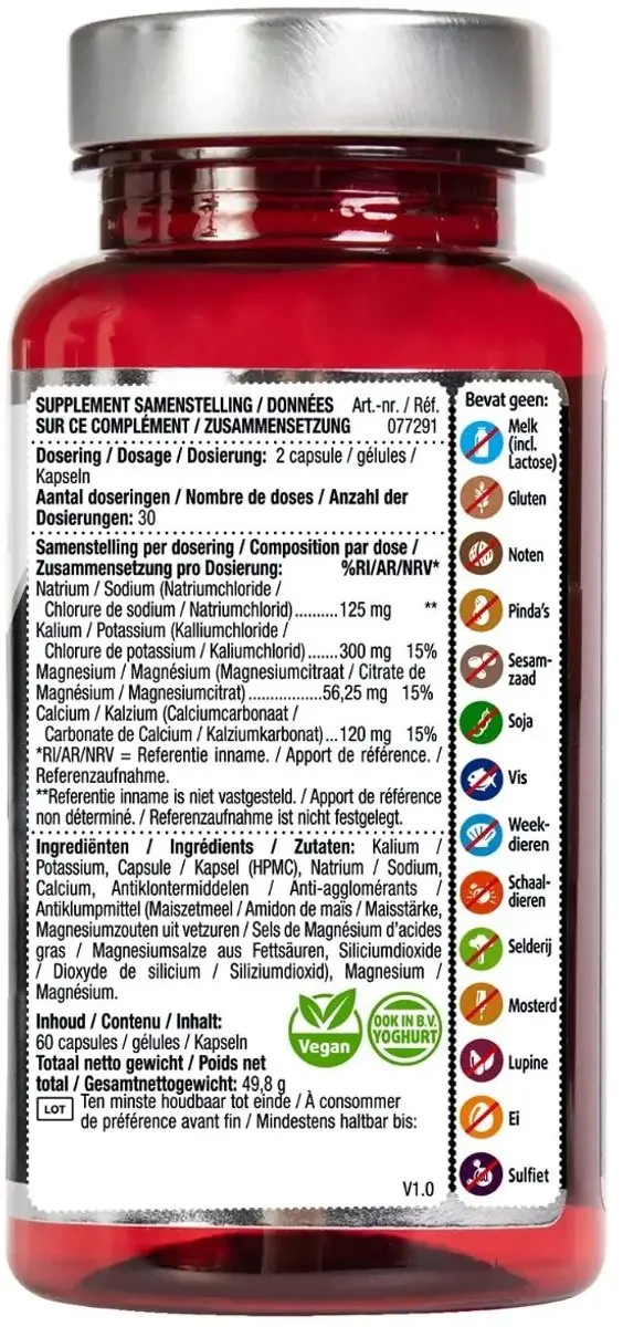 Lucovitaal Elektrolyten Capsules 60 Stuks