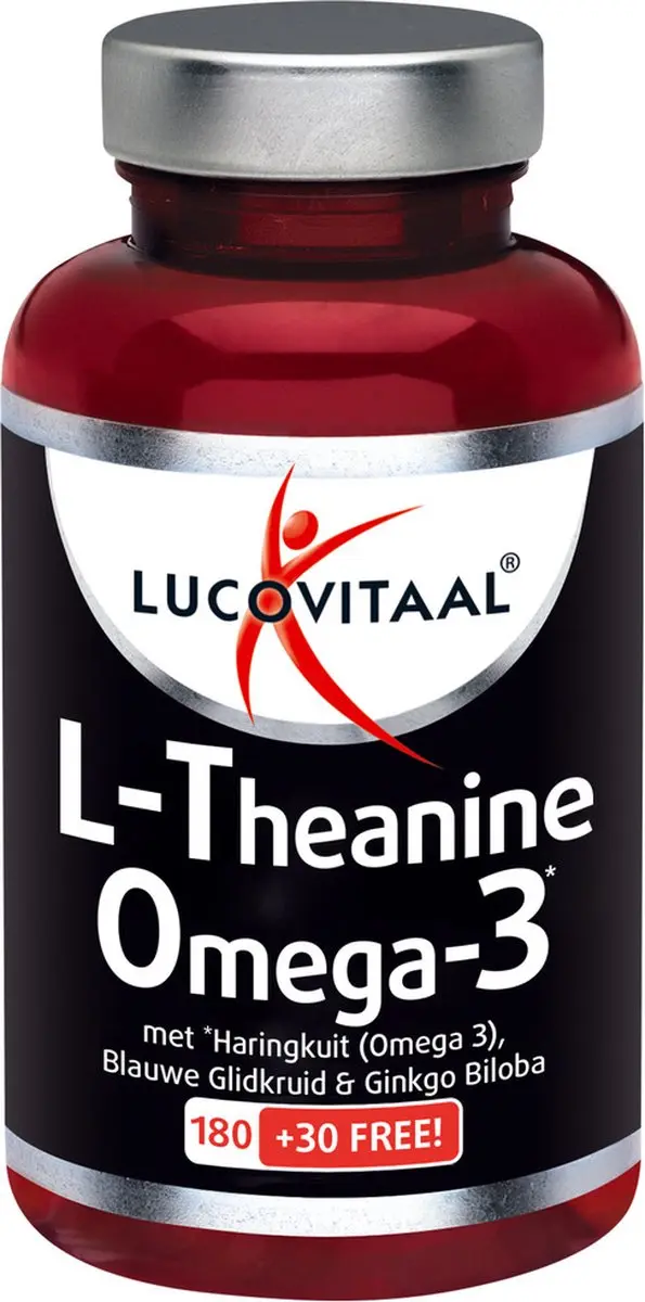 Lucovitaal L-Theanine Omega 3 Voedingssupplement 210 Capsules