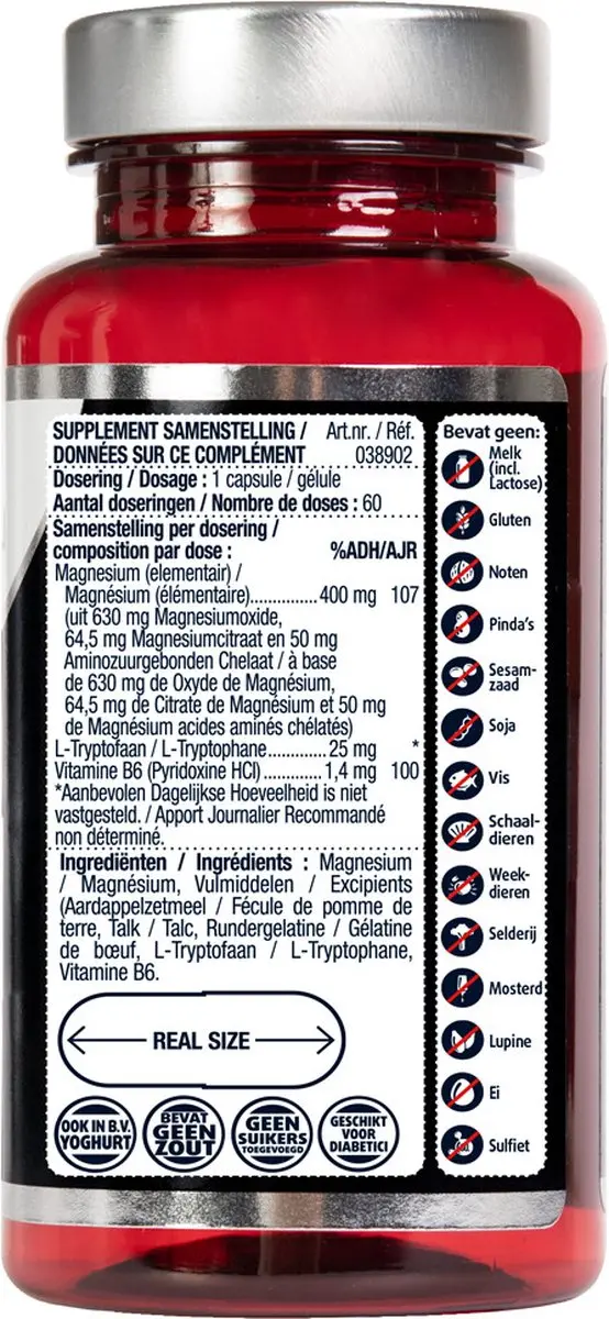 Lucovitaal Magnesium 400 L-Tryptofaan - 180 Capsules