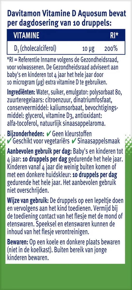 Davitamon Vitamine D Aquosum Baby 25ml