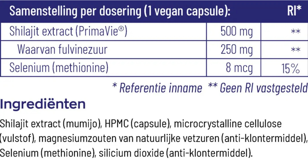 Vitakruid Shilatjit PrimaVie 60 Capsules