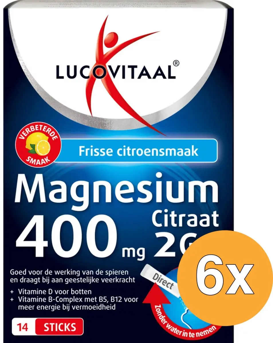 Lucovitaal Magnesium 400mg 2Go