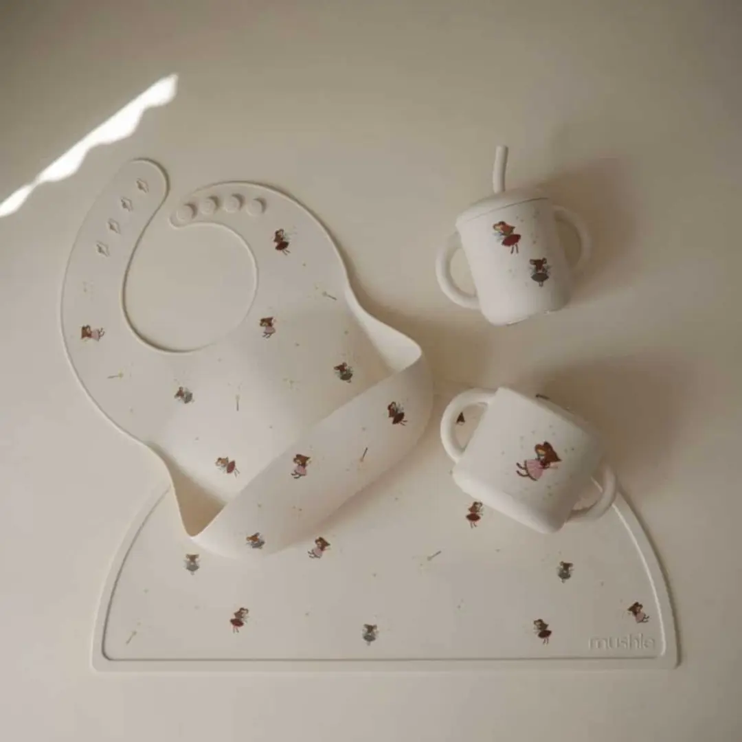 Mushie Training Drinkbeker Fairy Mice - met Rietje
