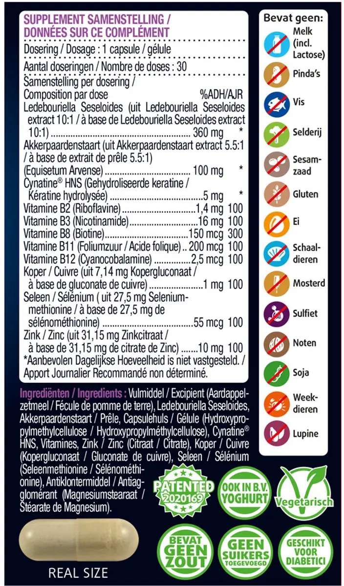 Lucovitaal Haar Groei & Volume 90 Capsules - 3x30